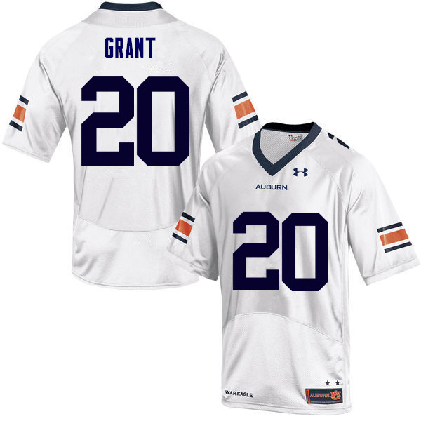 Men's Auburn Tigers #20 Corey Grant White College Stitched Football Jersey
